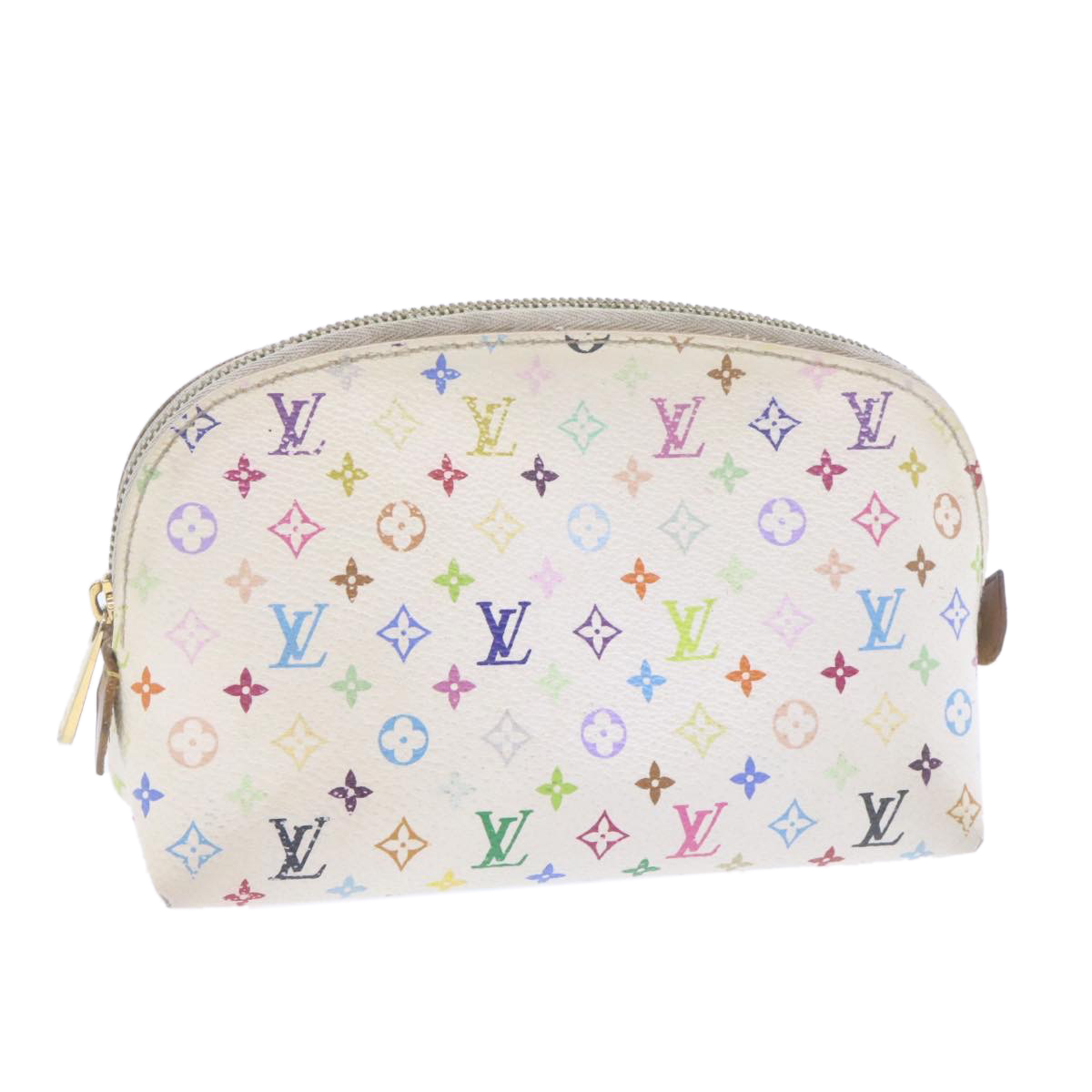 Louis Vuitton Monogram Multicolor Pochette Cosmetic Pouch M47354 Lv Auth Yk1189